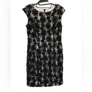 Alex Evenings Black Lace Dress